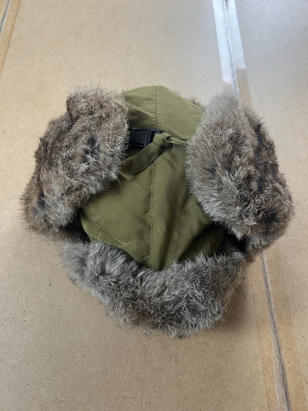 Trapper Hat Mens XL Brown Faux Fur Ear Flap Lined Insulated Adjustable Winter